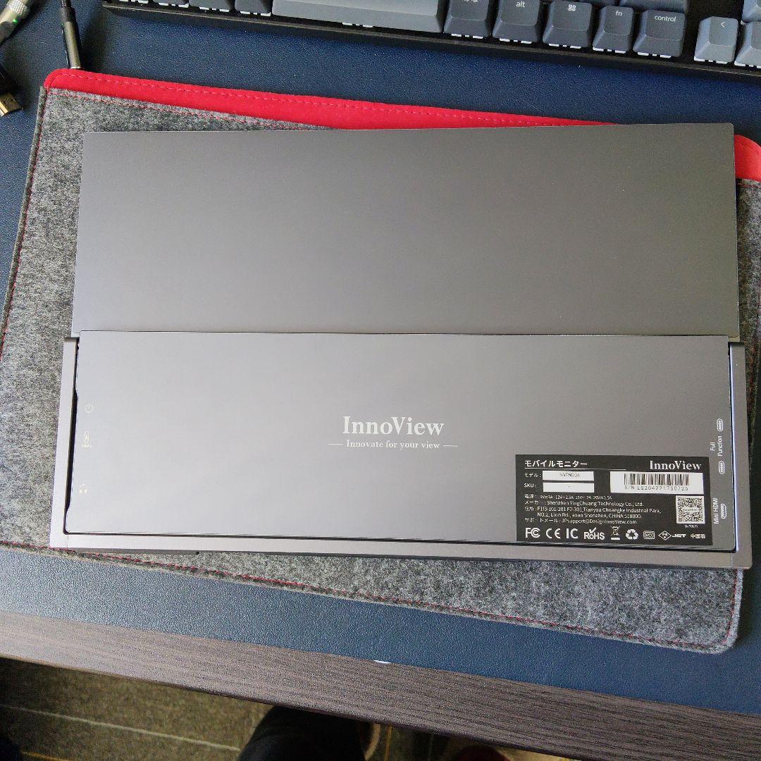 innoview モバイルモニター　14インチ　タッチパネル　4K