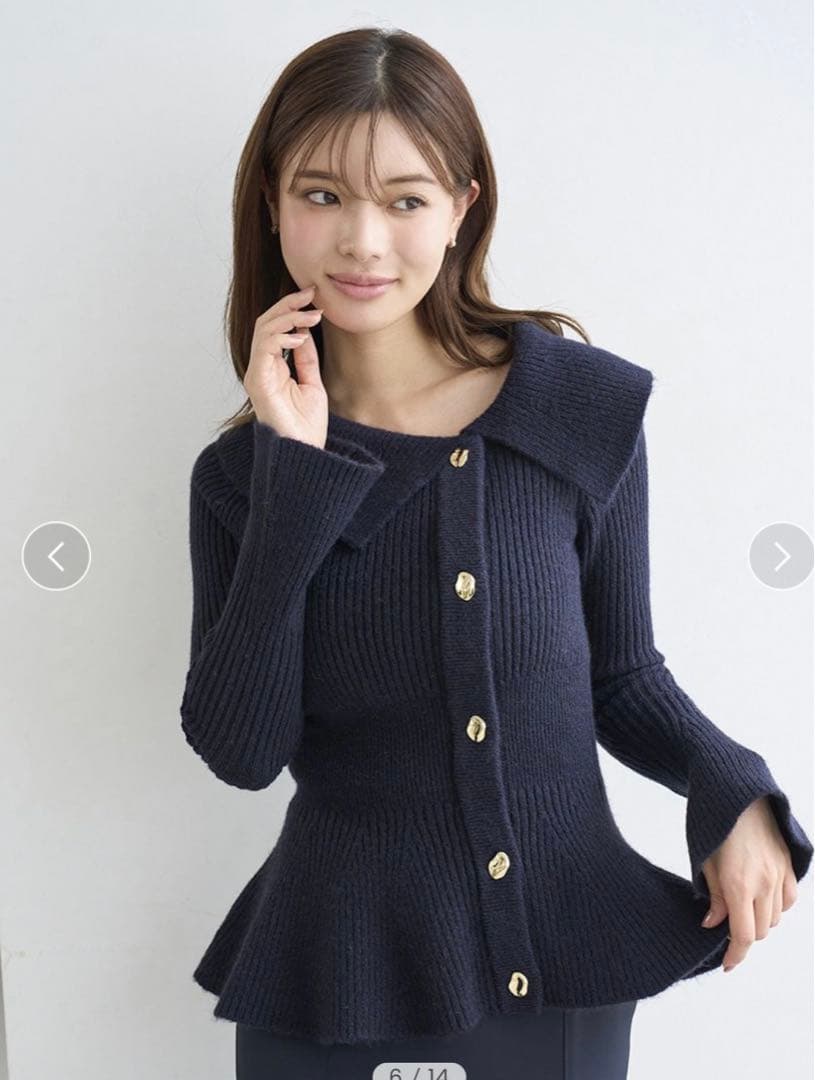 新品タグ付き⭐︎ スナイデル　ペプラムニットプルオーバー ペプラムニットプルオーバー｜スナイデルの通販｜&mall（アンドモール