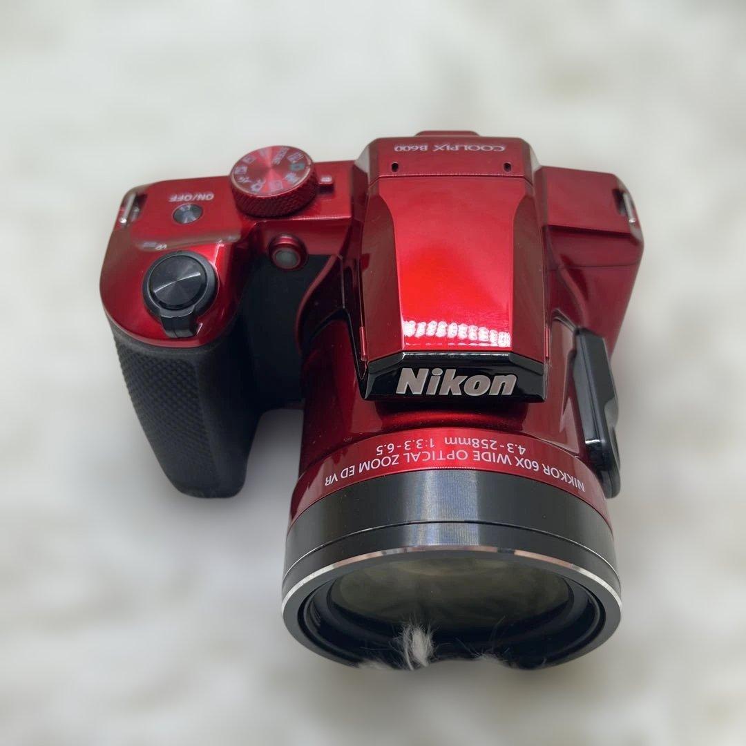 極美品　Nikon COOLPIX B600 ニコン デジタルカメラ レッド