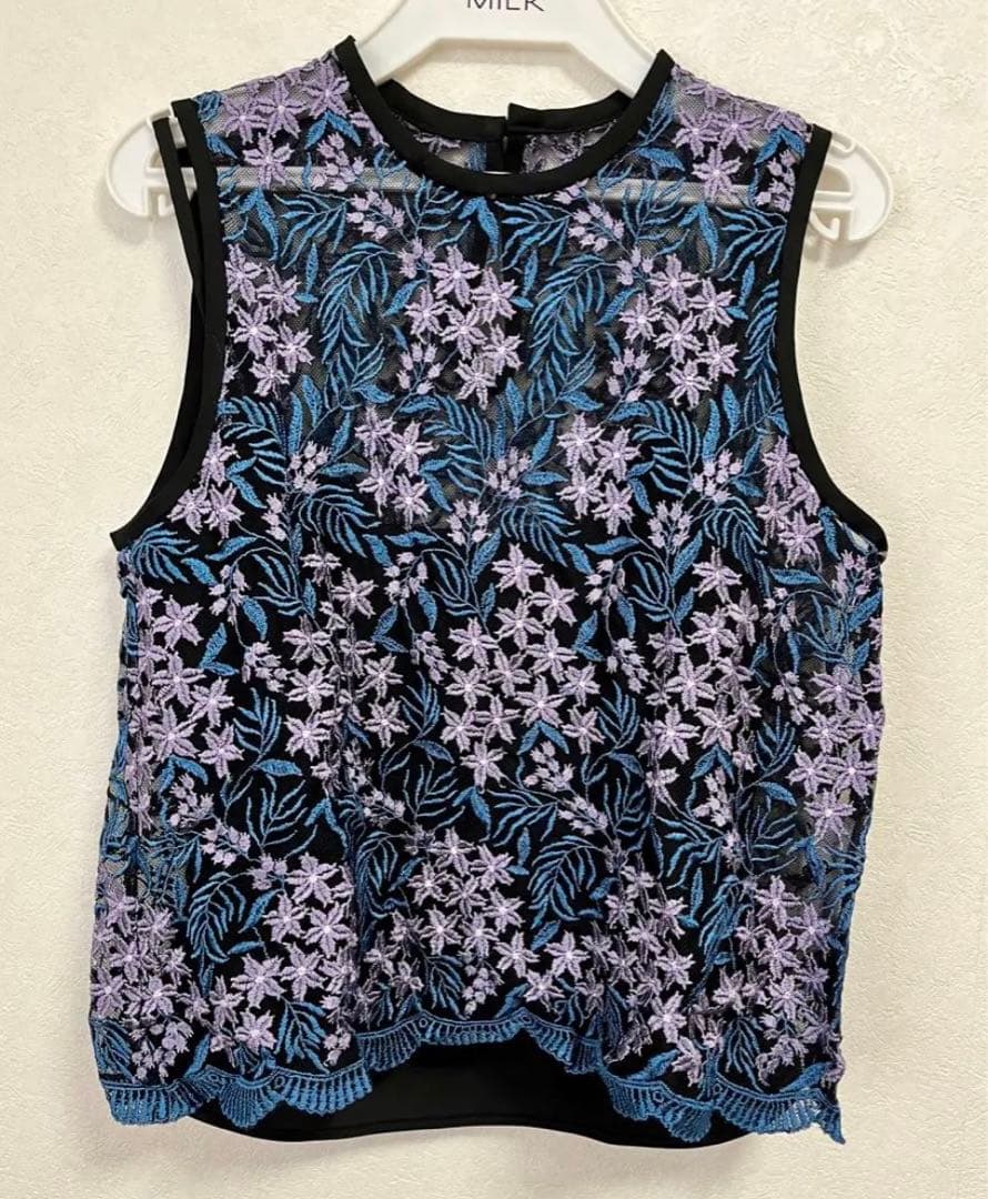 Mame Kurogouchi マメ クロゴウチ チュールレースブラウス 花柄 - メルカリ