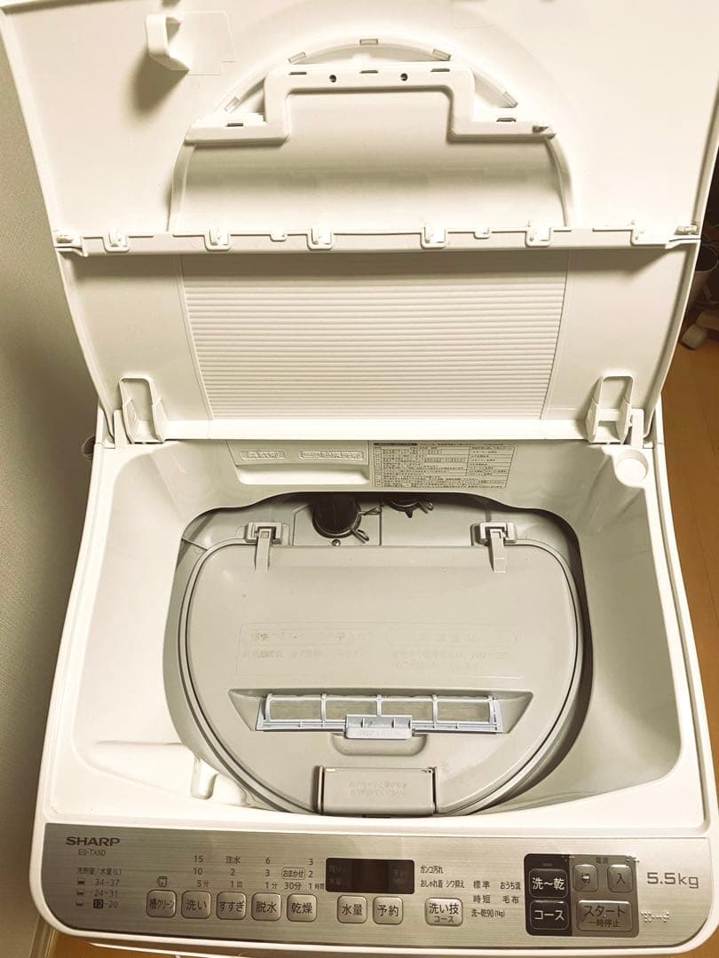 ◆送料込み◆SHARP 電気洗濯乾燥機 ES-TX5D-S 2020年製