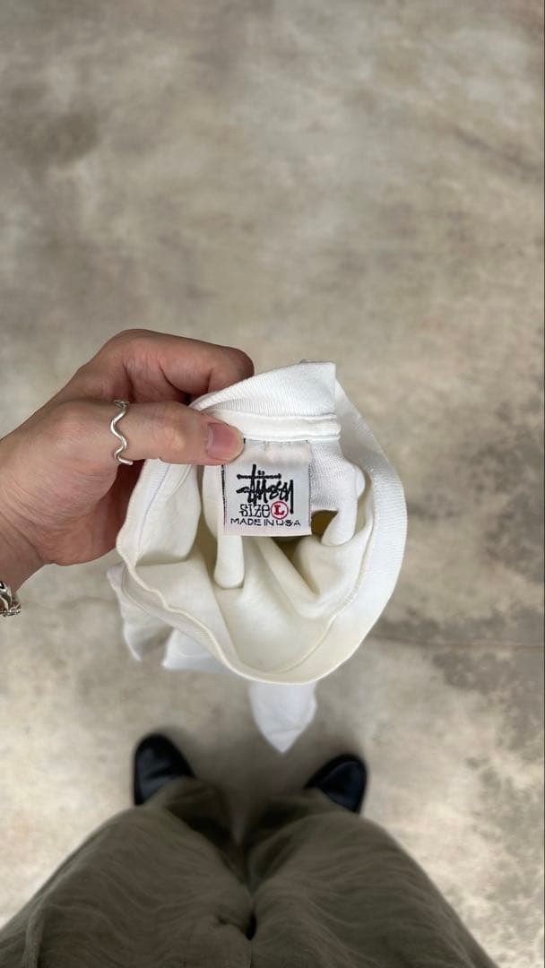 激レアold stussy tシャツ 白タグ 90s - メルカリ