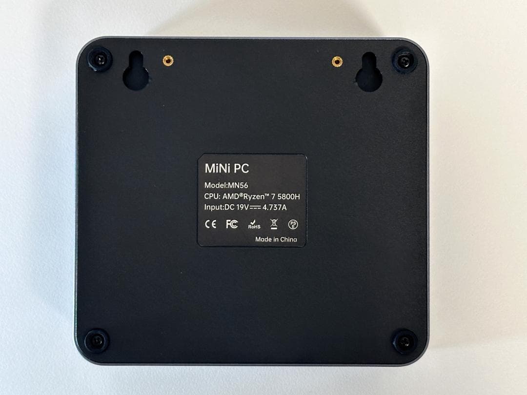 ミニPC AskHand Ryzen 7 5800H (8コア16スレッド)