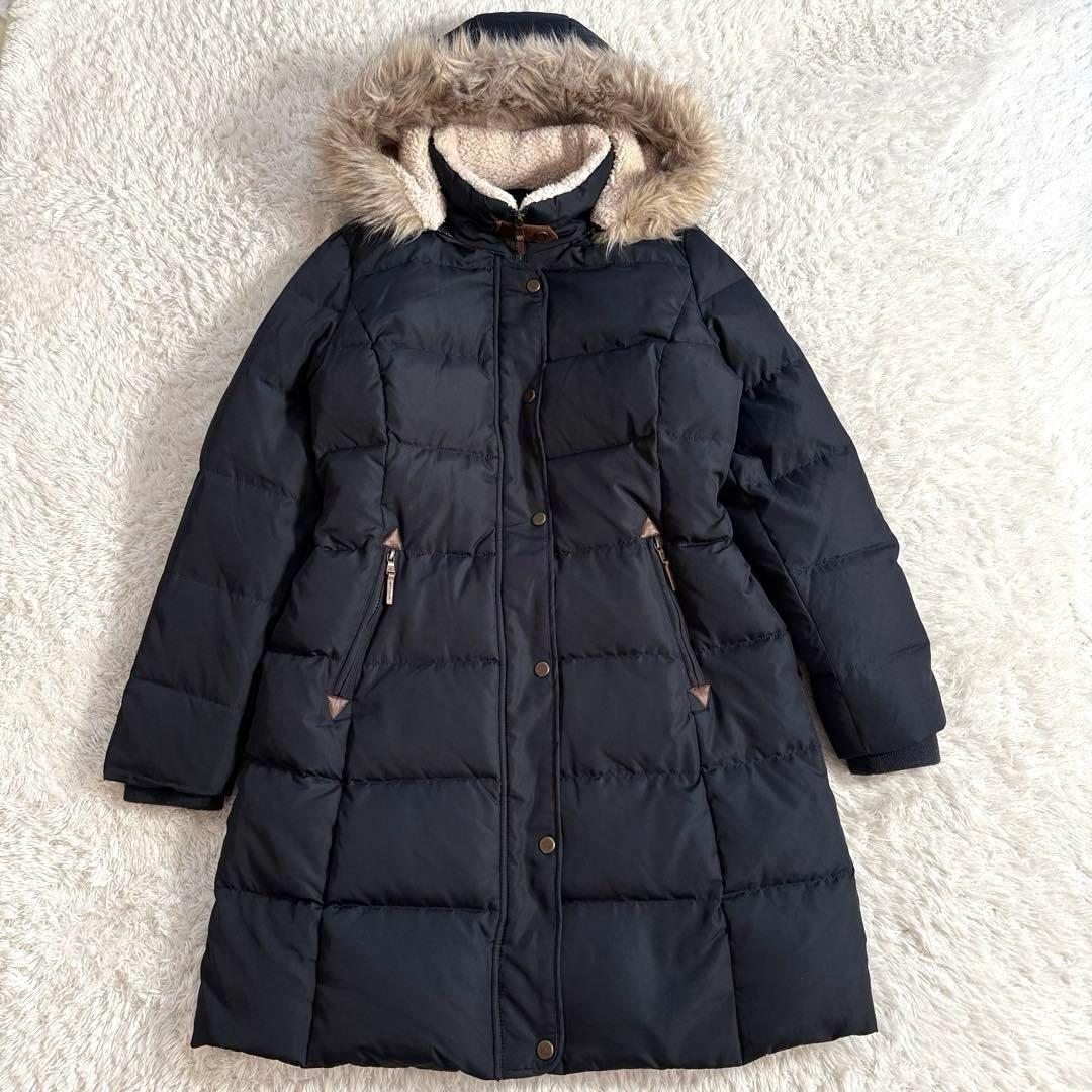 極美品 ローレンラルフローレン ロング ダウンコートフード付 - メルカリ