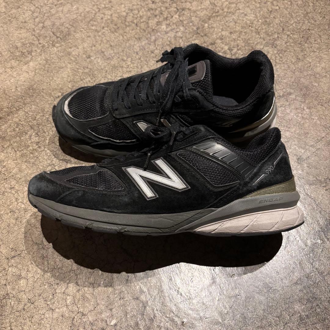 ニューバランス M990BK5 27.5 黒 990v5 USA製 専用箱 - メルカリ