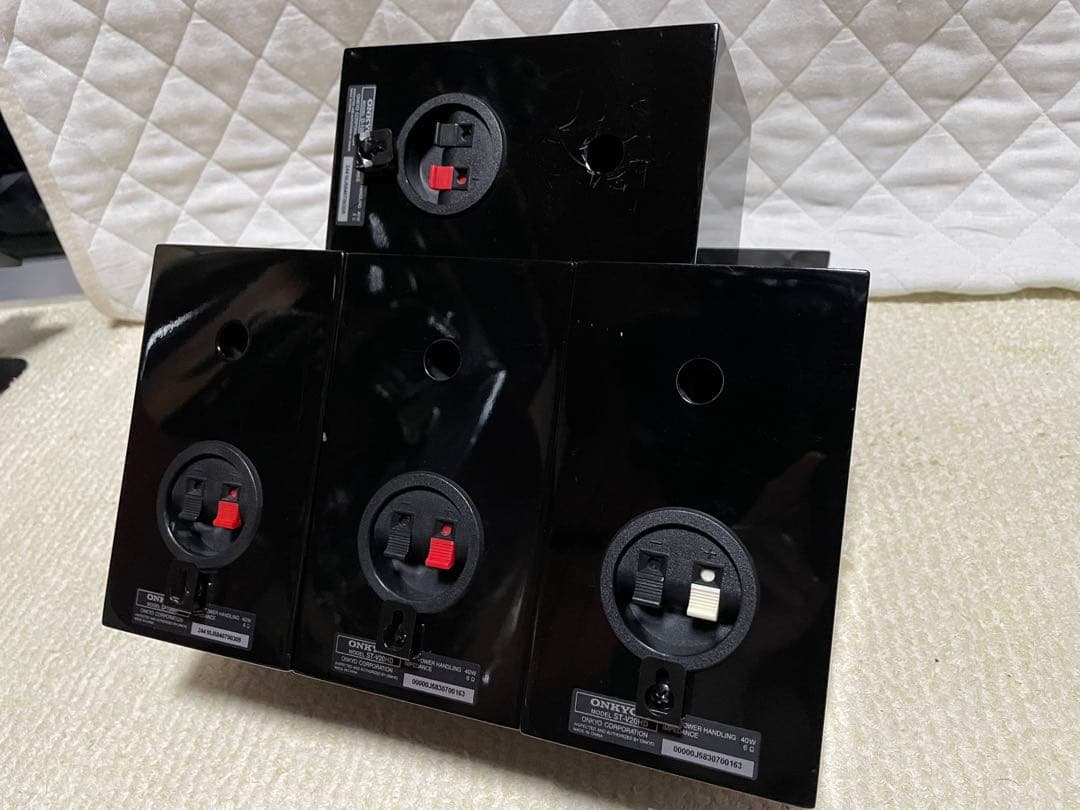 ケーブル27M付き】ONKYOスピーカー5個 ST-V20HD/D-108C