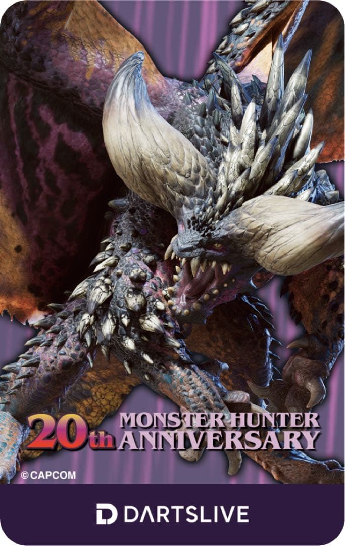 5枚セット モンスターハンター 20周年 コラボダーツ ライブカード