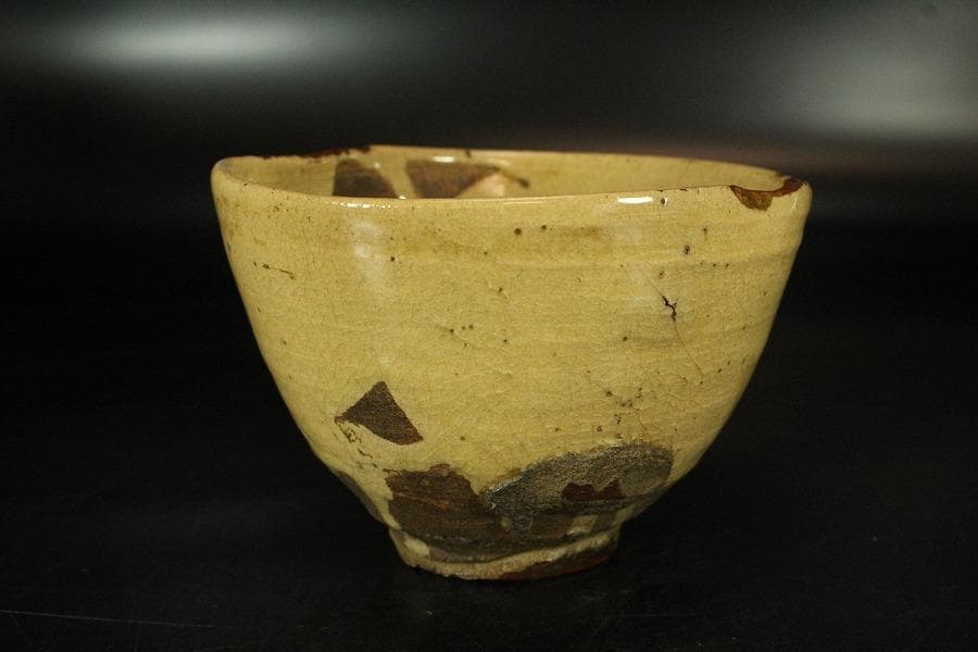 茶道具 古唐津 沓茶碗 時代箱(K-A220)