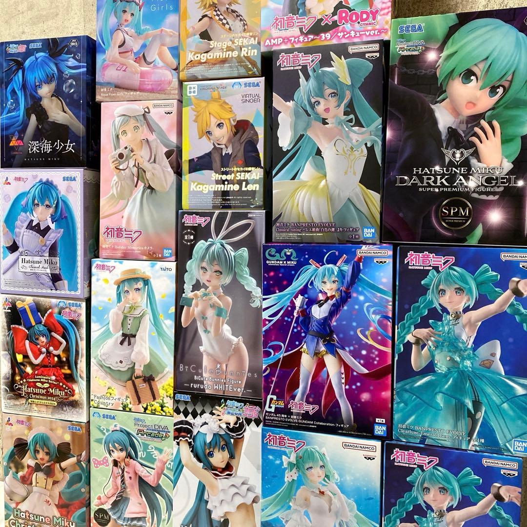 初音ミク プライズフィギュア まとめ売り19個セット 鏡音リン 鏡音レン