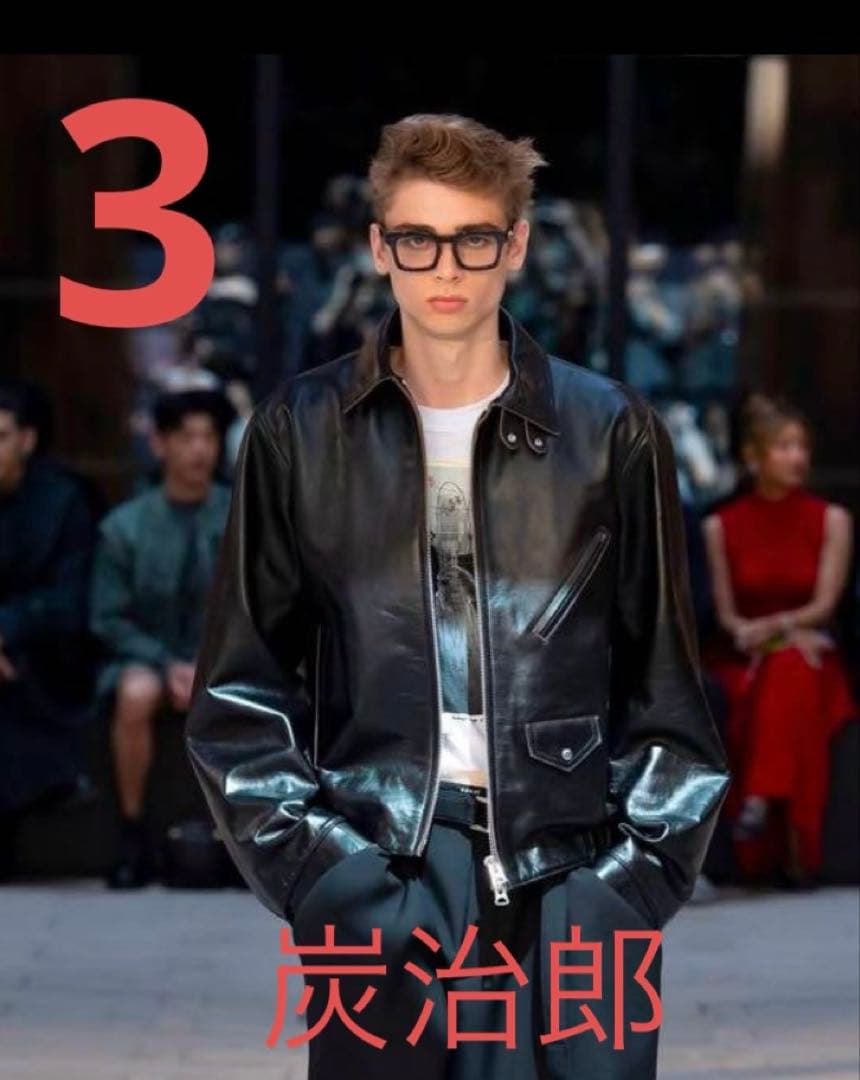 サイズ3 sacai 25ss レザージャケットL leather jacket - メルカリ