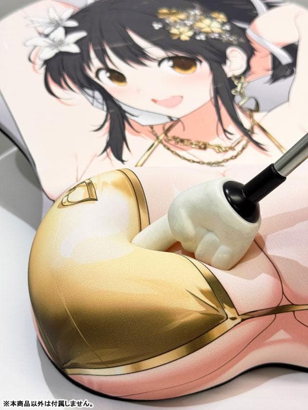 #8590【未使用】閃乱カグラ 飛鳥 等身大おっぱいマウスパッド