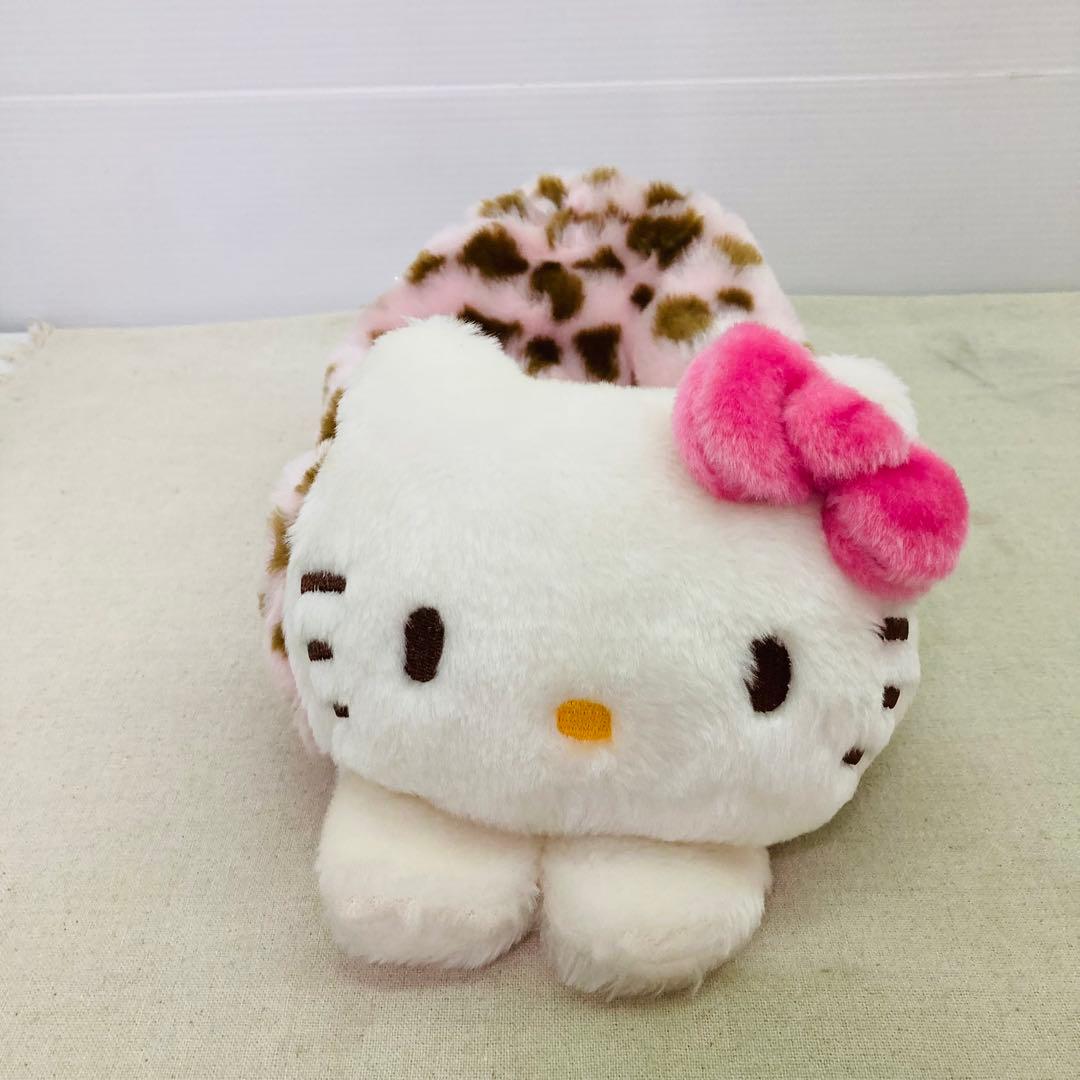 ハローキティ ティッシュボックス ティッシュケース ヒョウ柄 ピンク