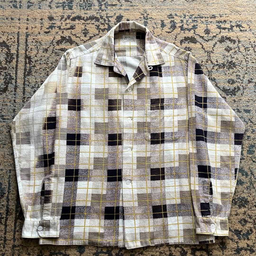 50s marlboro プリントネル シャツ ヴィンテージ 検 60s 40s 50s marlboro プリントネル シャツ ヴィンテージ 検 60s 40s - メルカリ