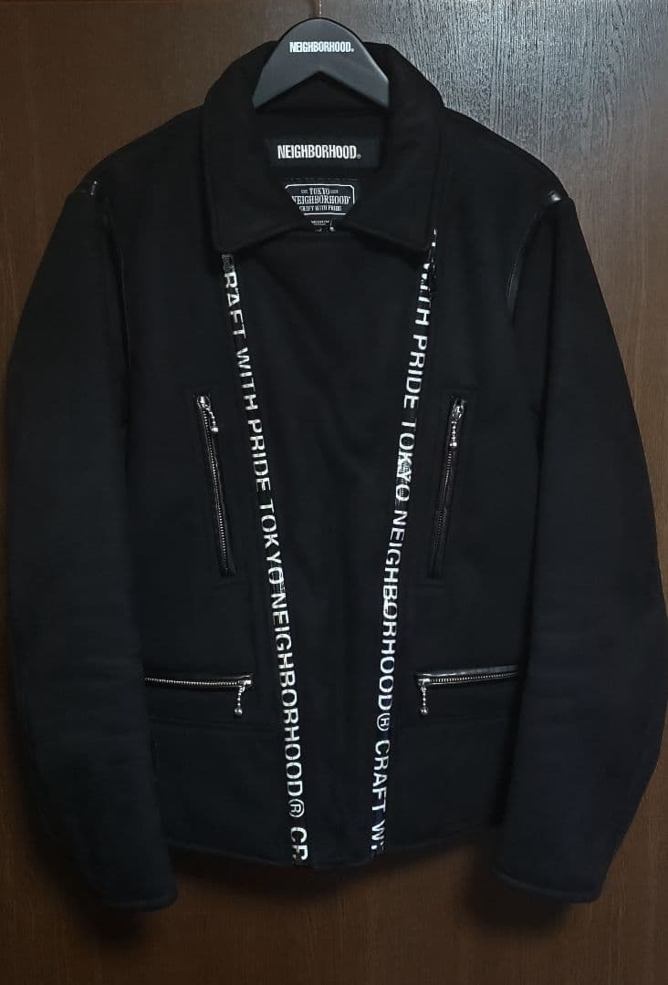 美品19AW ネイバーフッドRIDERS FM E-JKTライダース206N NEIGHBORHOOD（ネイバーフッド） 19AW RIDERS FM E-JKT マルチポケット