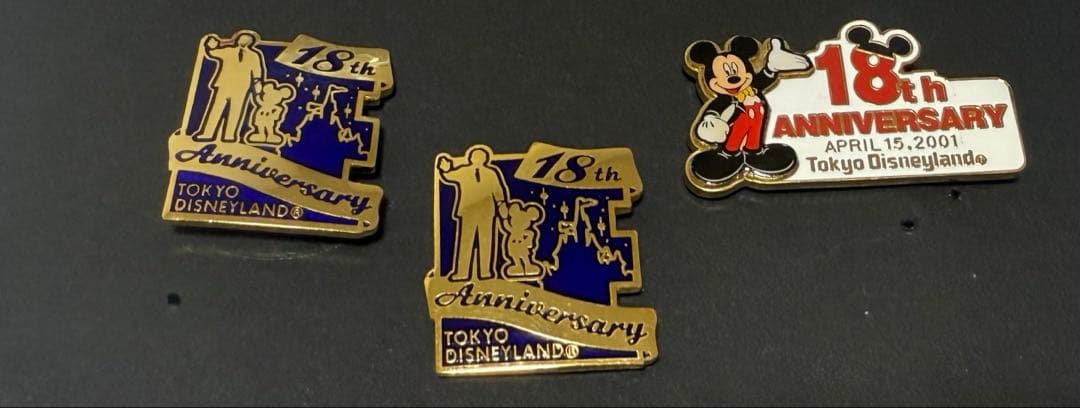 東京ディズニーランド 18th アニバーサリーピンバッチ - メルカリ