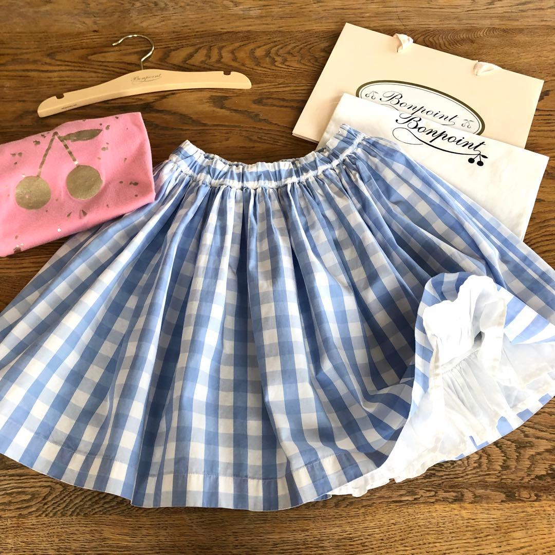 Bonpoint♡ギンガムチェック スカート 10a Bonpoint♡ギンガムチェック スカート 10a - メルカリ