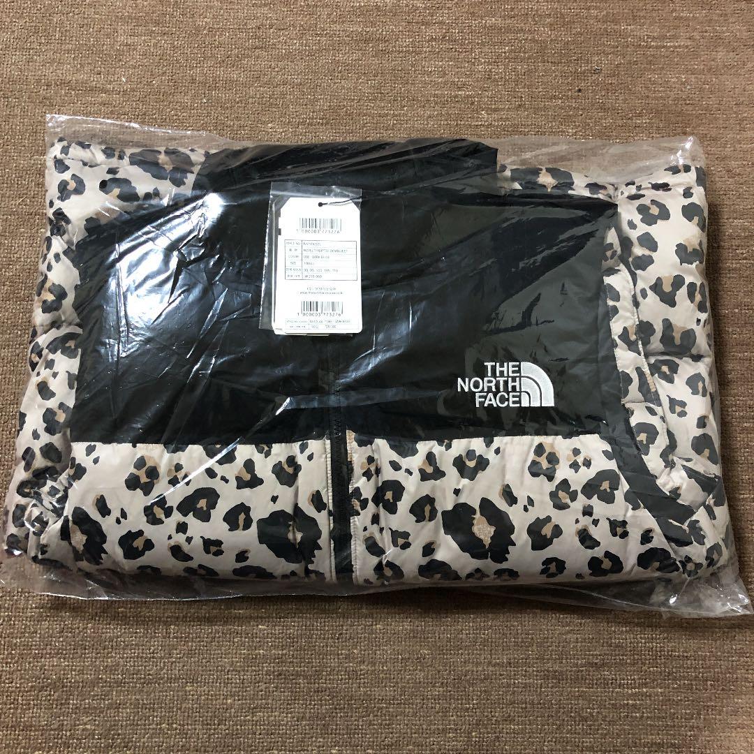 ノースフェイス ヌプシ ダウンベスト レオパード レオパ ヒョウ柄 L