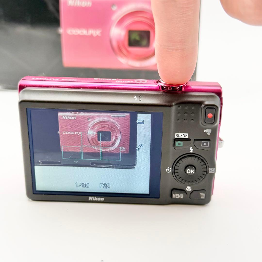 【美品・動作確認済】 NIKON COOLPIX S6200 ピンク