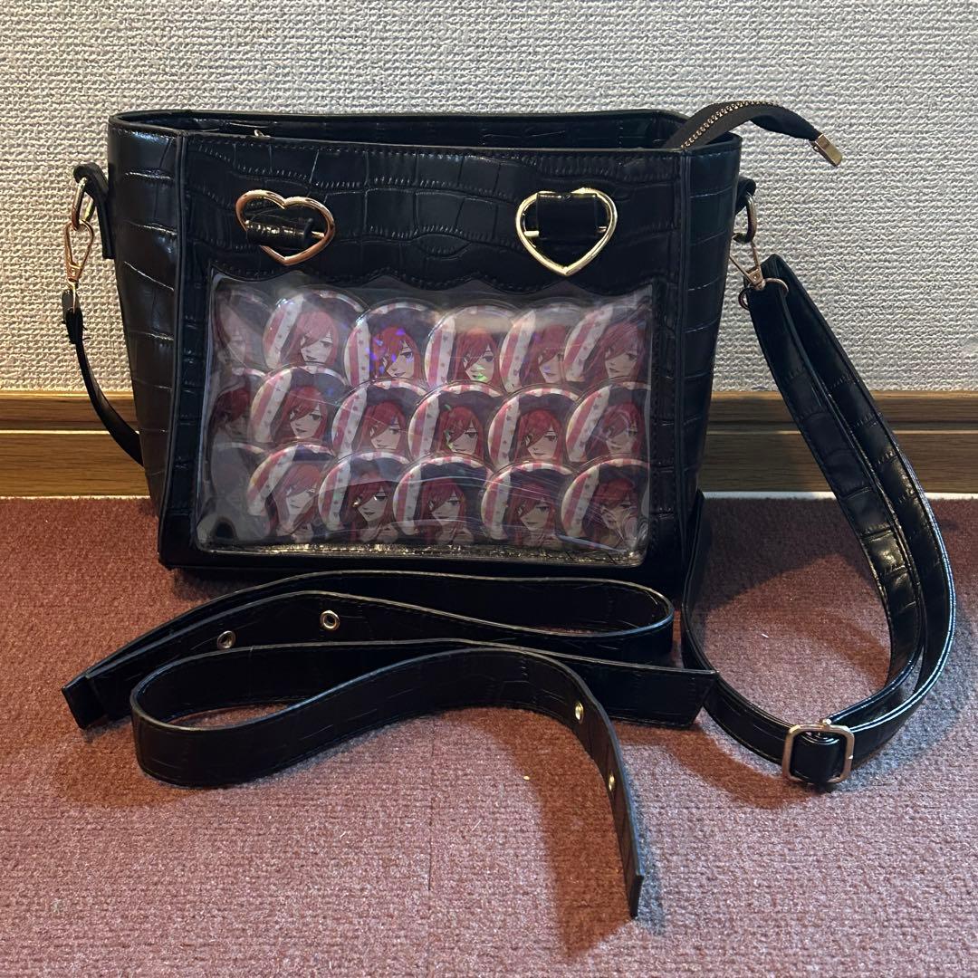 千切豹馬 ブルーロック 痛バ ハート 黒 缶バッジ ロフト 猫 ハロウィン