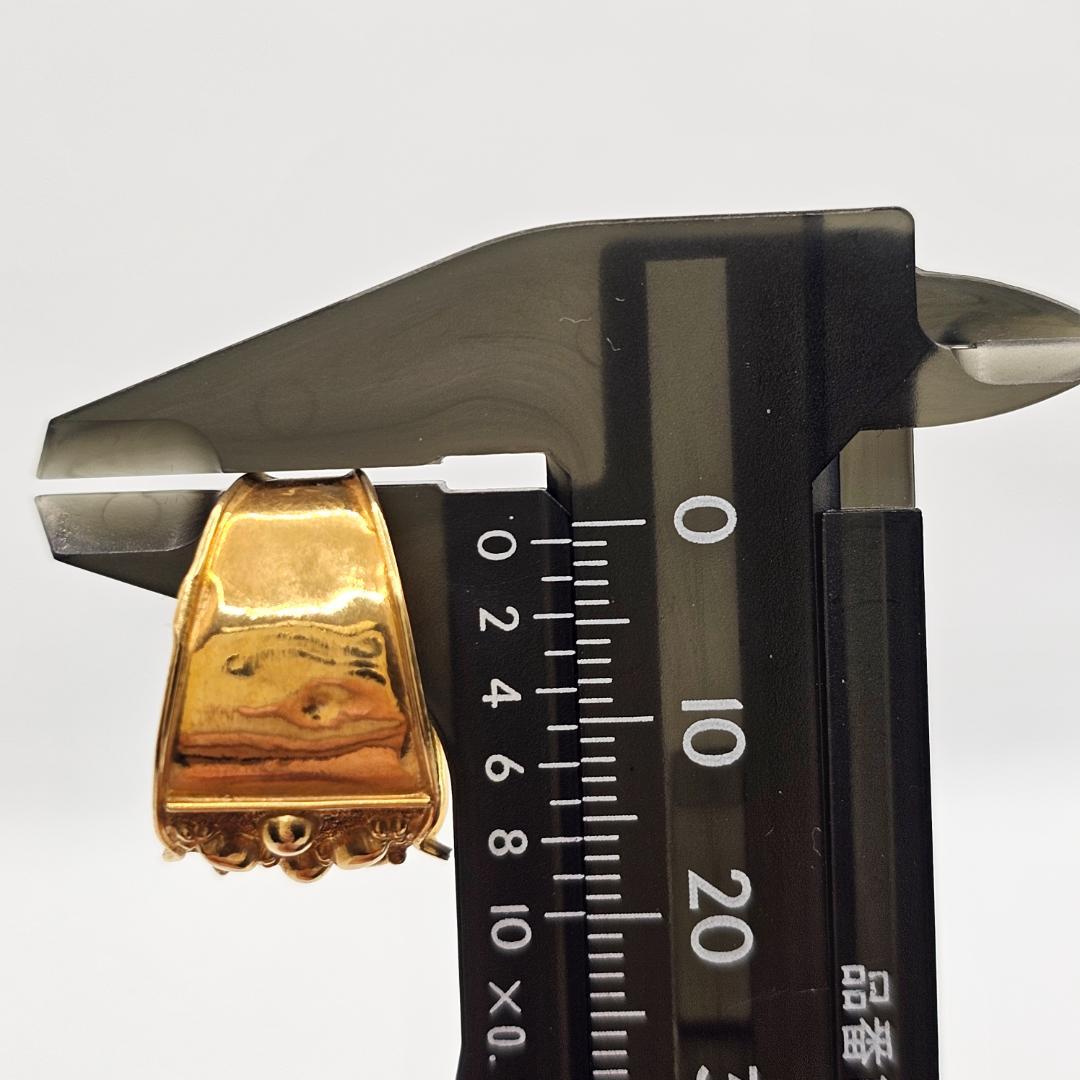 【希少】刻印875 (21金)ヴィンテージ デザインリング 2.7g 16号