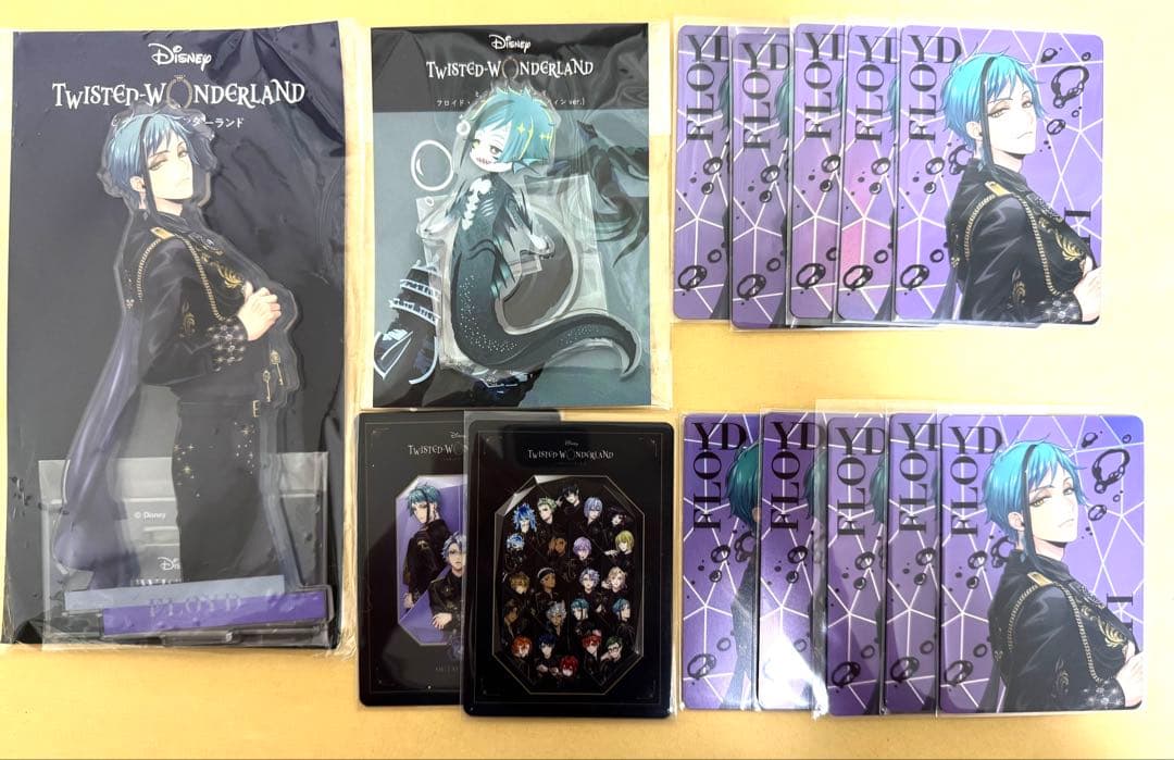 ツイステ フロイド ブレイジングジュエル ブレジェ 缶バッジ オーロラ