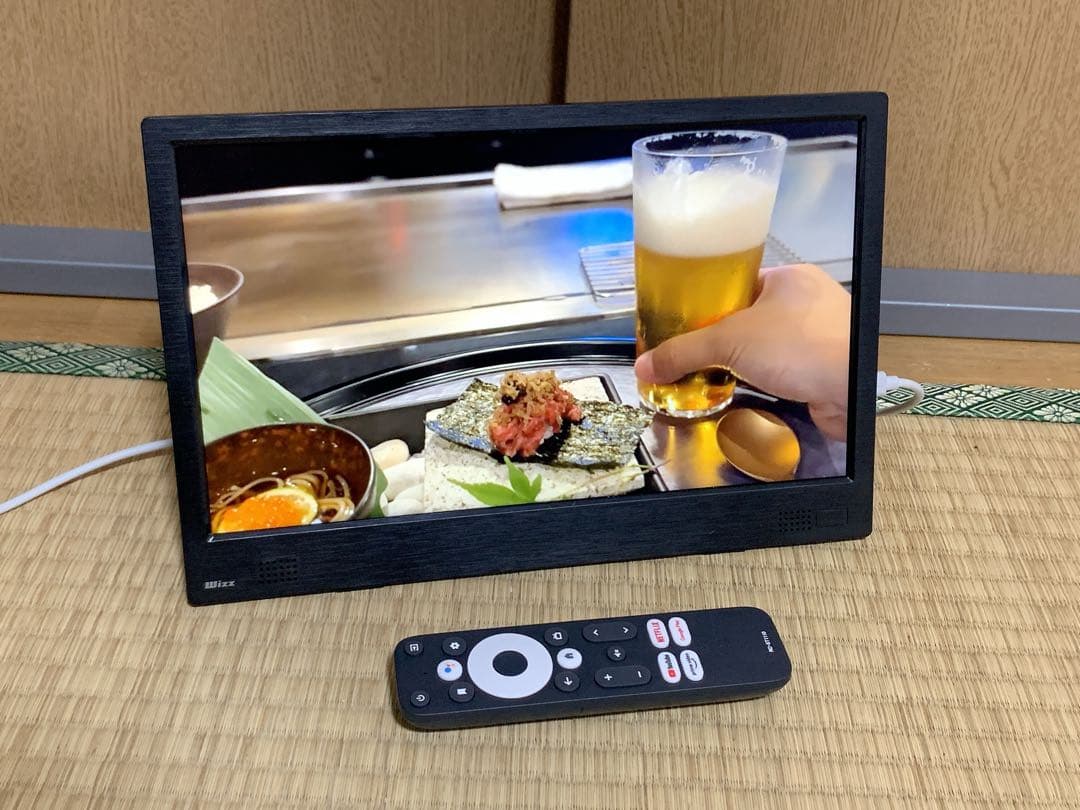 新品に近い　Android搭載 ポータブルテレビ　WiFiネット動画