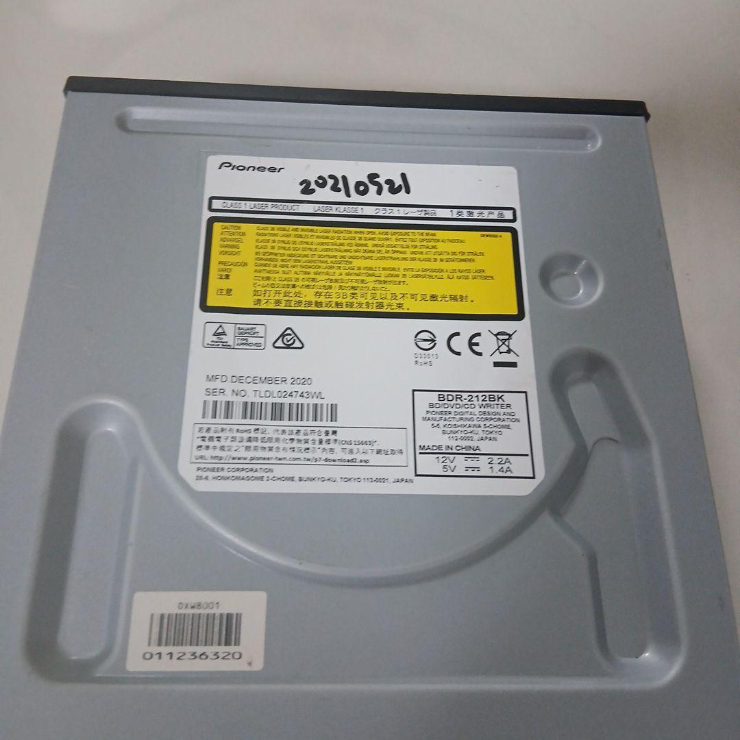 Pioneer BDR-212BK 内蔵BDドライブ 動作確認済み 2020年製