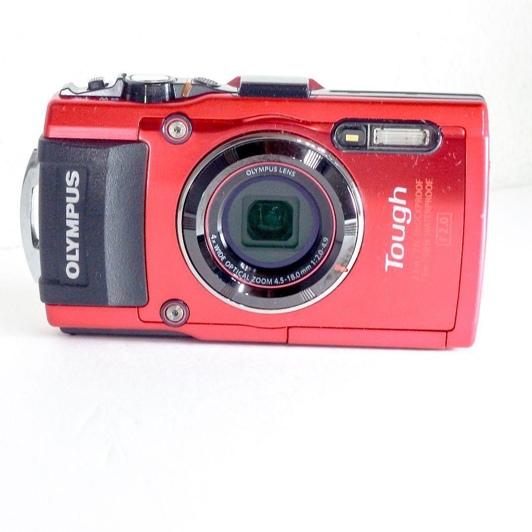 完動極上美品 OLYMPUS オリンパスTOUGH TG-4 社外充電器 レッド