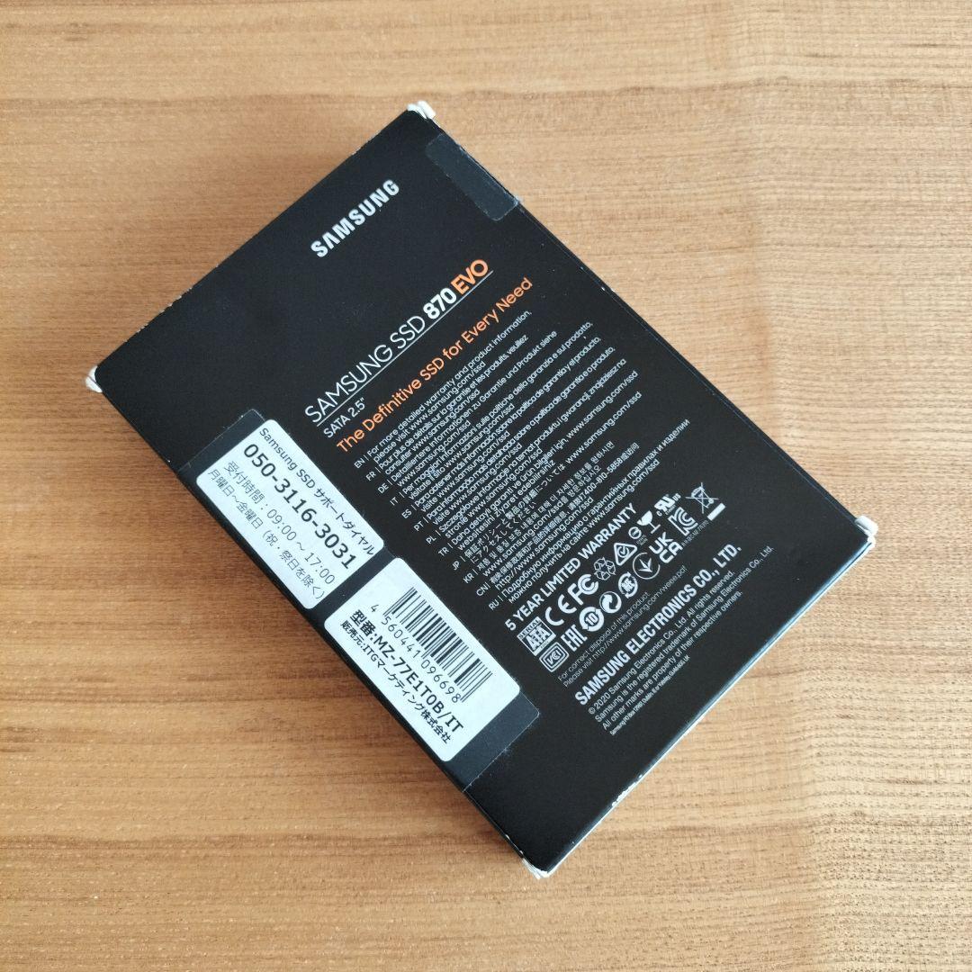 【SSD 1TBサムスンSamsung 870QVO MZ-77Q1T0B/IT