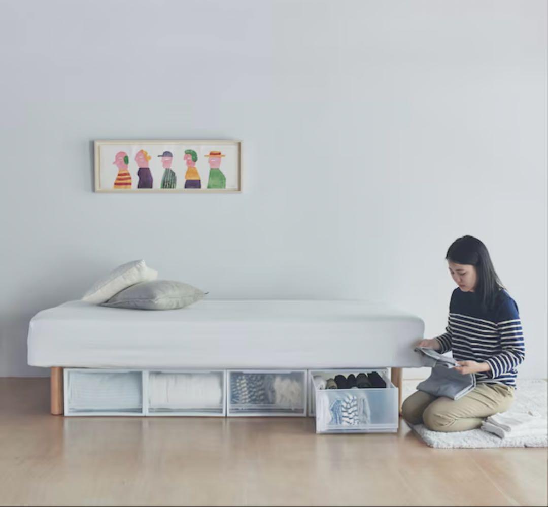 無印良品 26cm脚付きマットレス シングル 説明書付き 送料負担