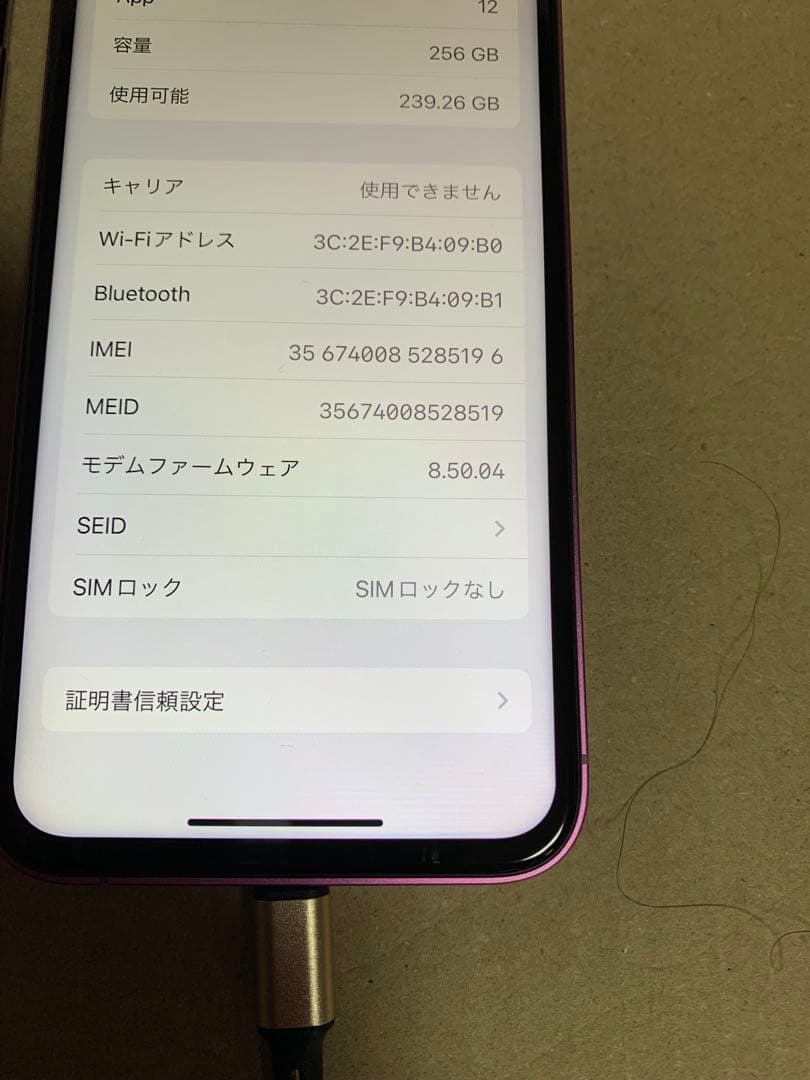 iPhone X 海外版 シャッター音なし＆ 16 カスタム 256GB 2台
