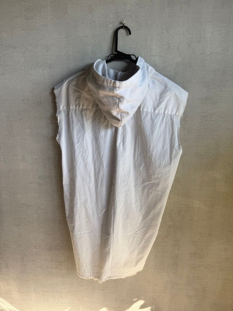 ラフシモンズ テロ期 02ss ノースリーブ シャツ パーカー raf simons