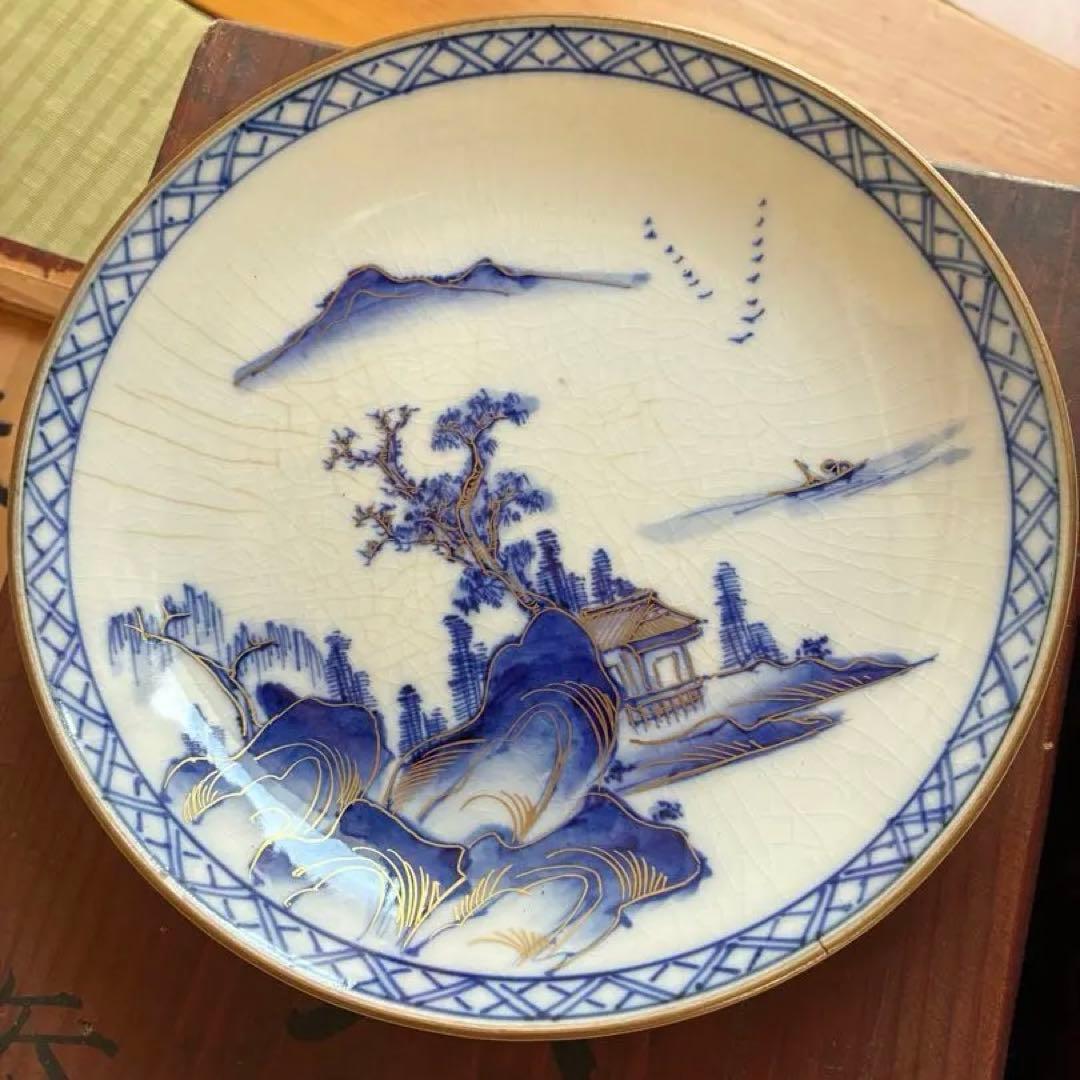 5枚セット 大正時代【貫入あり】九谷焼 18cm 中皿 - メルカリ