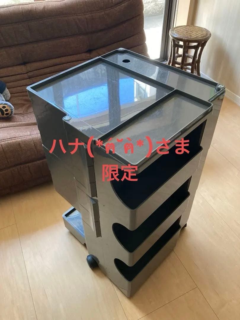 【ハナ(*ฅ́˘ฅ̀*)さま限定】B-LINE ボビーワゴン B-LINE（ビーライン） ボビーワゴン 3段 3トレイ ホワイト ブラック B