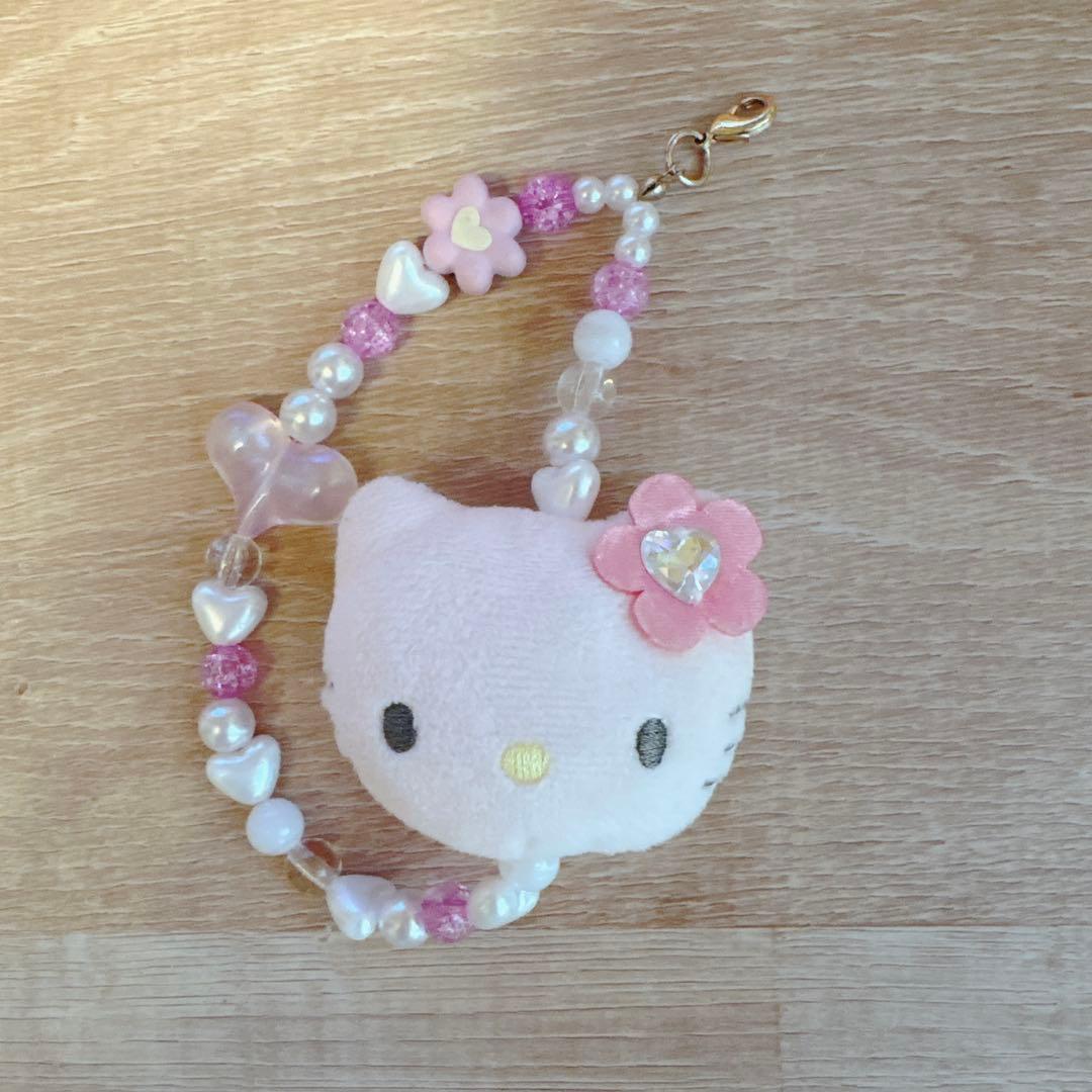 サンリオ ハローキティ フェイスマスコット ストラップ カオハナキティ