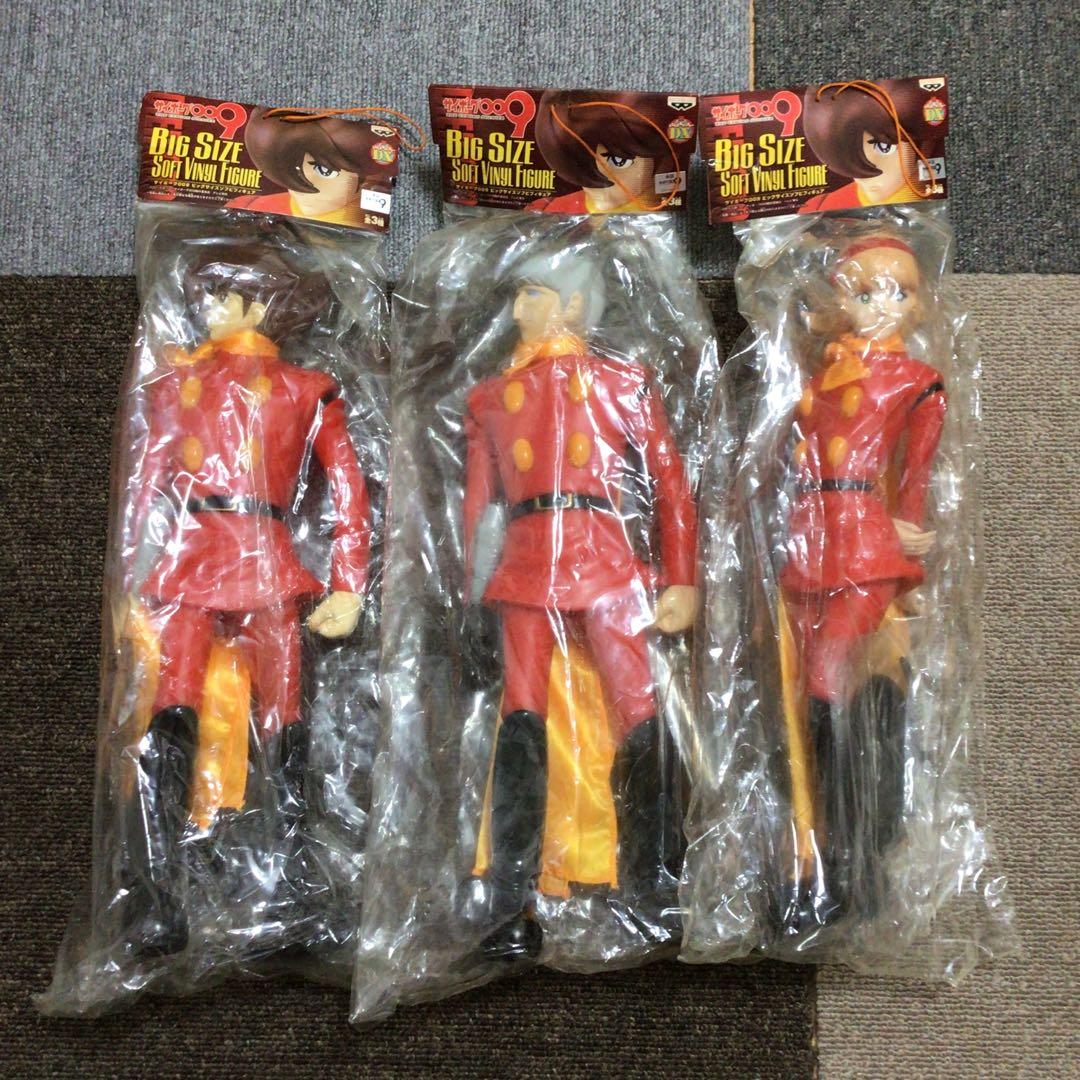 サイボーグ009 ビッグサイズ ソフビフィギュア 3種 バンプレスト