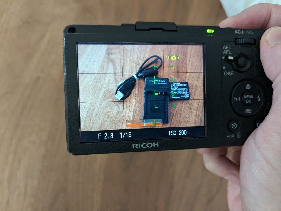 RICOH GRⅡ コンパクトデジタルカメラ 通電、簡易動作確認