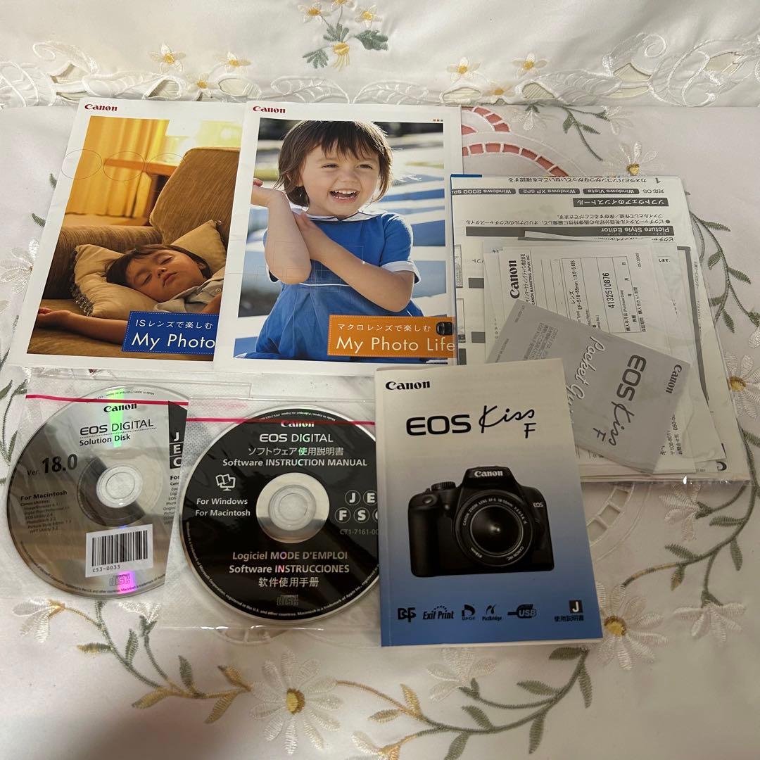 最終処分‼️美品Canon EOS KISS F 純正ストロボ付 デジタルカメラ