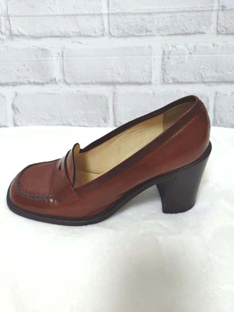 MIU MIU ミュウミュウ ブラウン ヒール パンプス 23.5cm