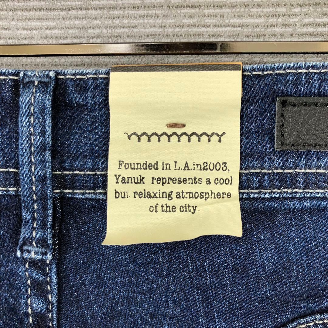 未使用品 YANUK ワイドフレア デニムパンツ 24 WIN - メルカリ