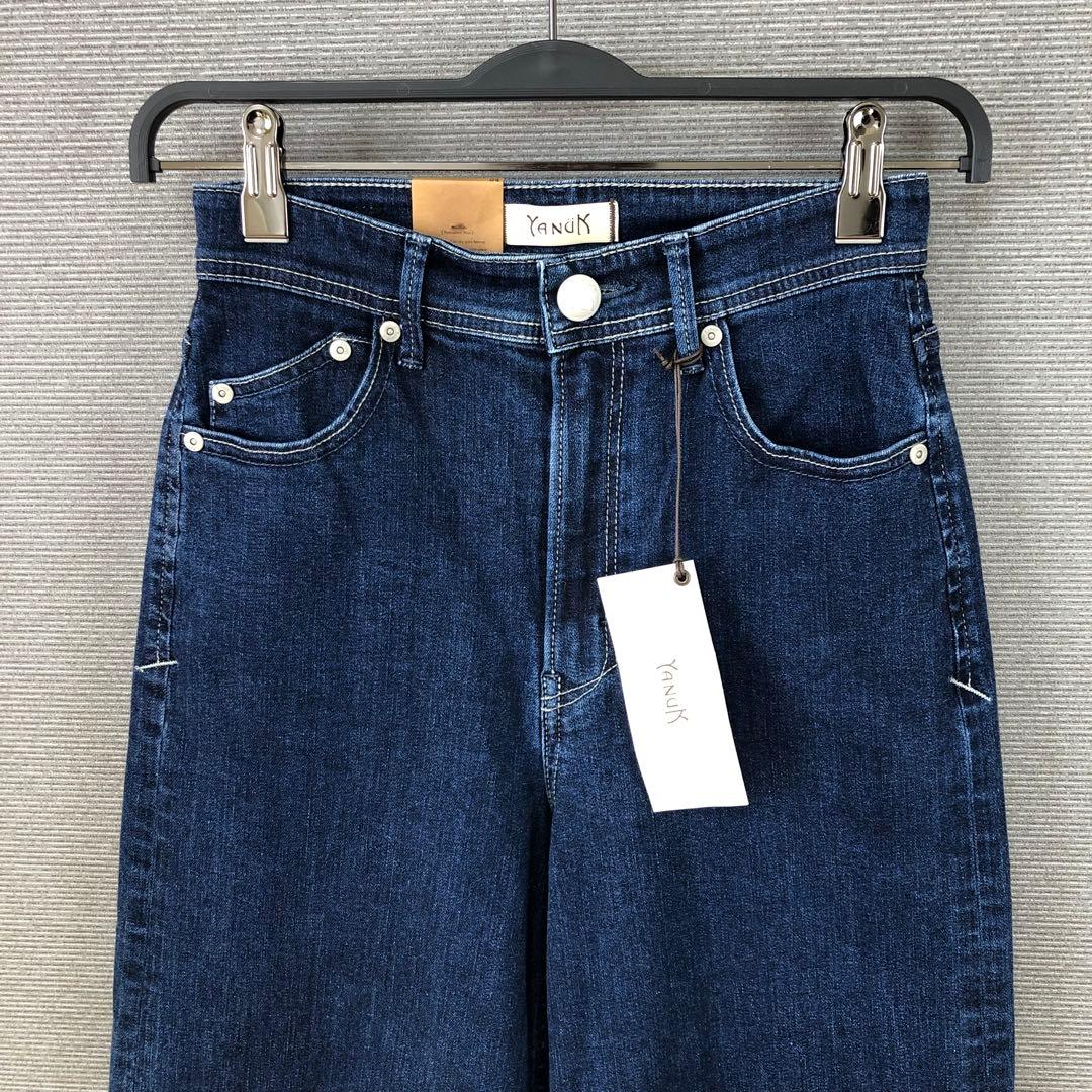 未使用品 YANUK ワイドフレア デニムパンツ 24 WIN - メルカリ