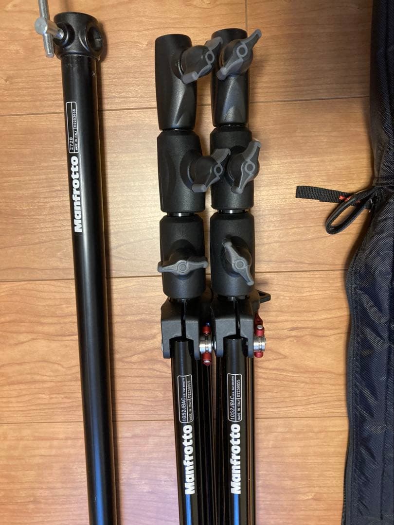 Manfrotto コンパクトスタンド2脚、背景ポール セット 美品