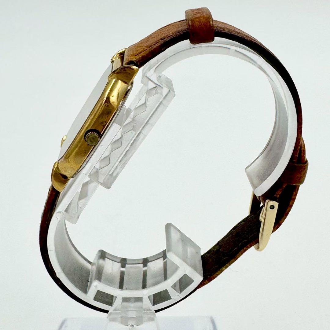 新品電池】RADO オクタゴン ゴールド ブラック文字盤 ビンテージ 腕時計