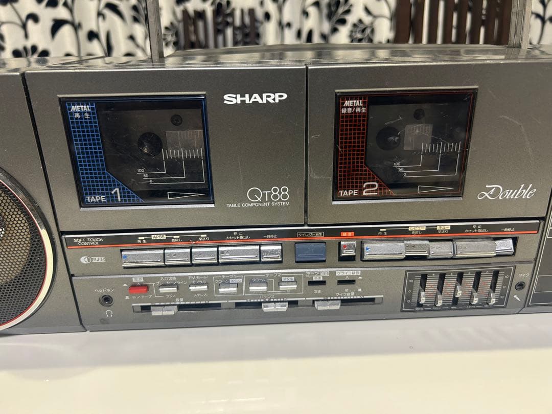 SHARP Q38 Double ラジオ・ラジカセ ジャンク