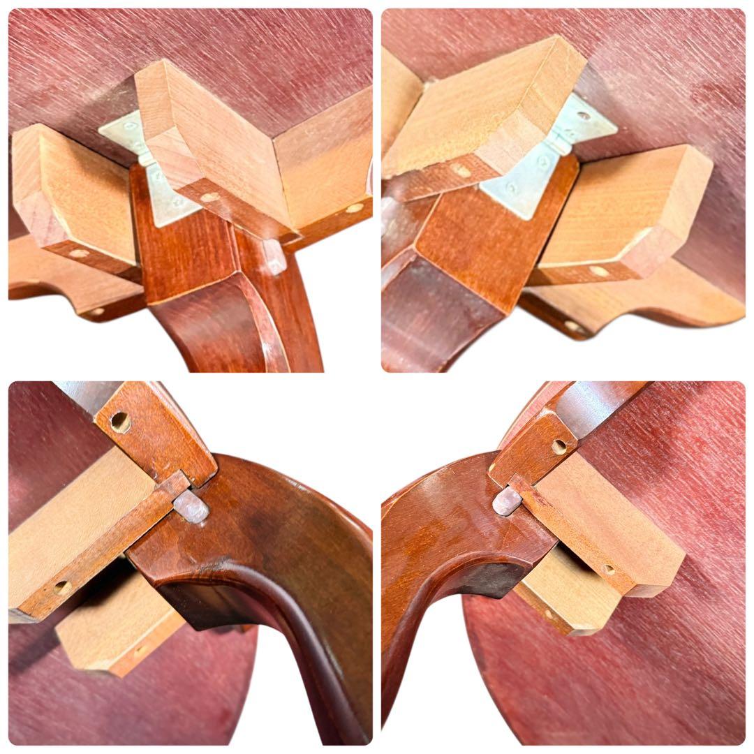 HR896 木目が素敵な卓 ちゃぶ台 卓 座卓 ラウンドテーブル 丸の通販