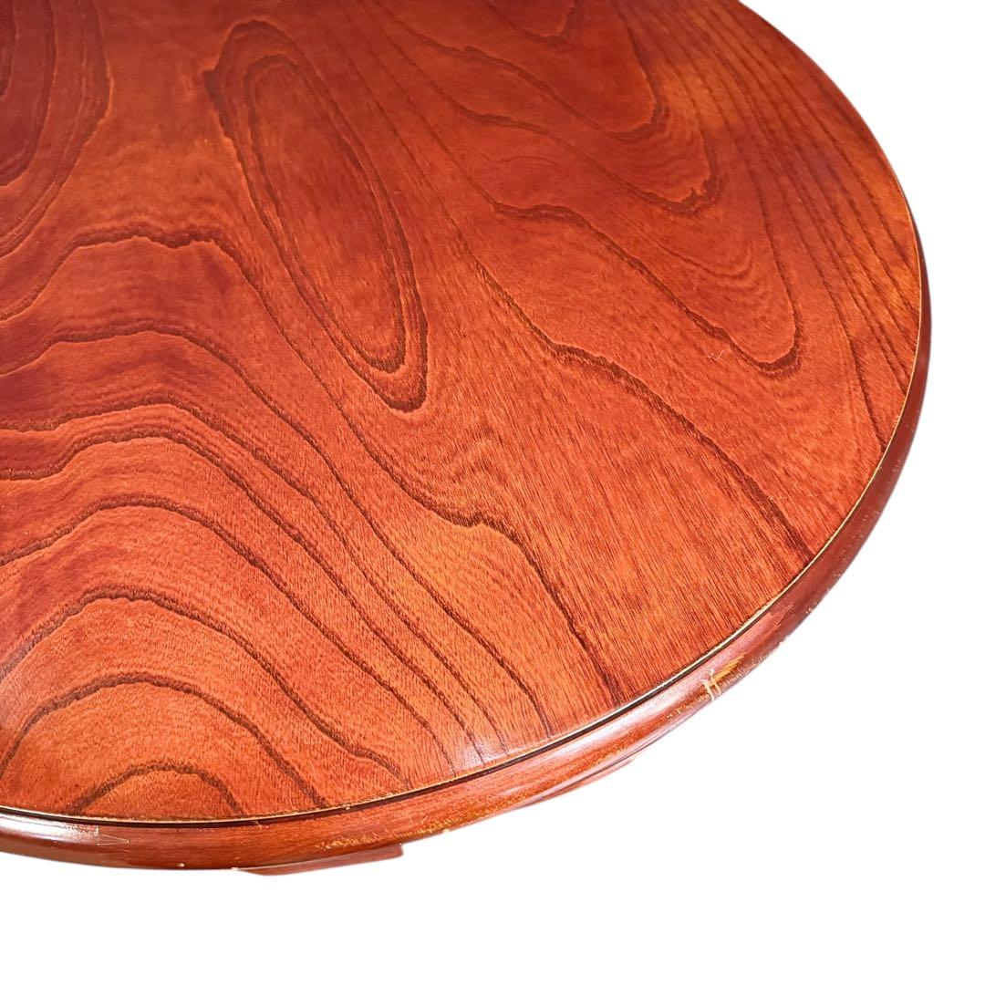 HR896 木目が素敵な卓 ちゃぶ台 卓 座卓 ラウンドテーブル 丸の通販