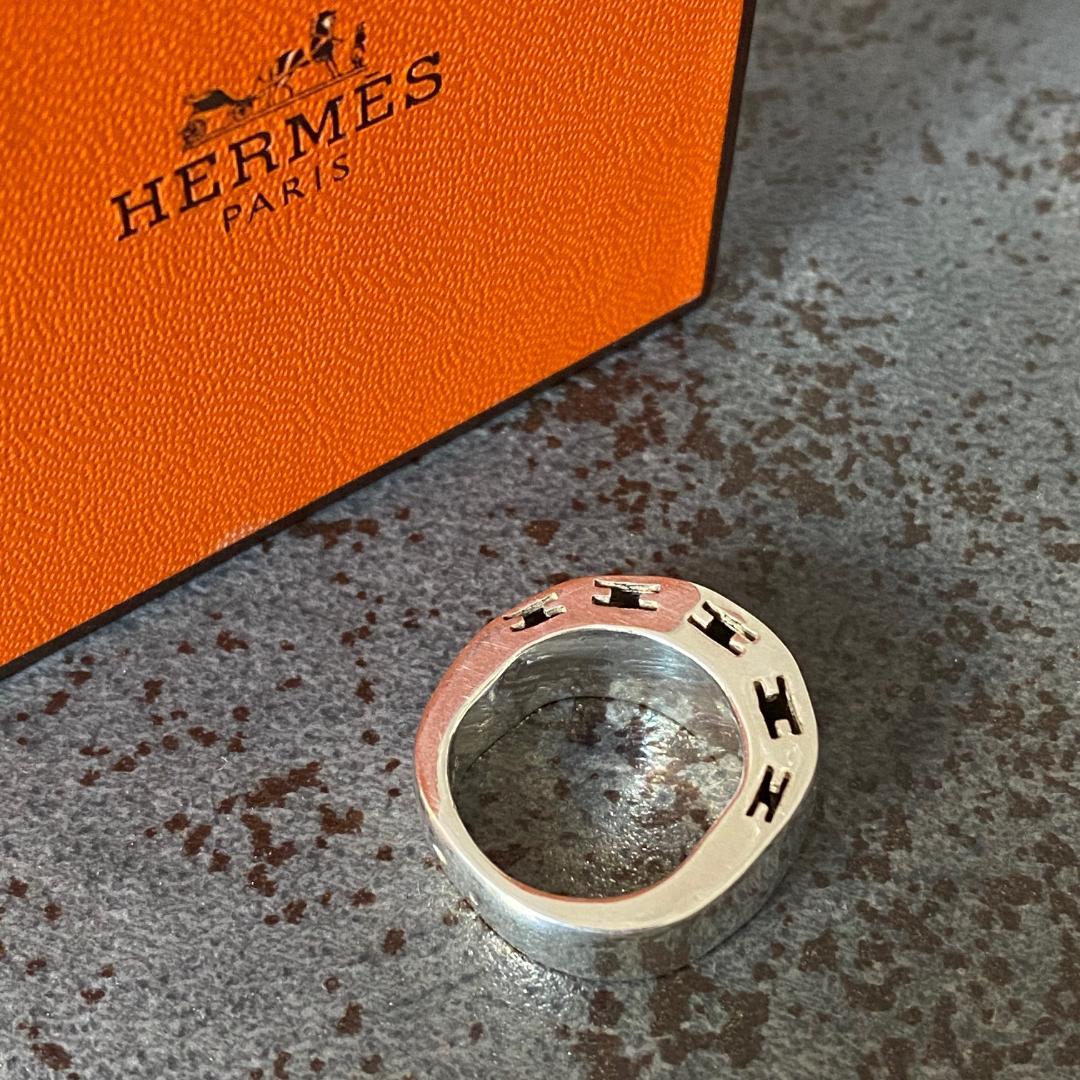 希少 マルジェラ期 エルメス クラルテ リング 50（約10号）シルバー925