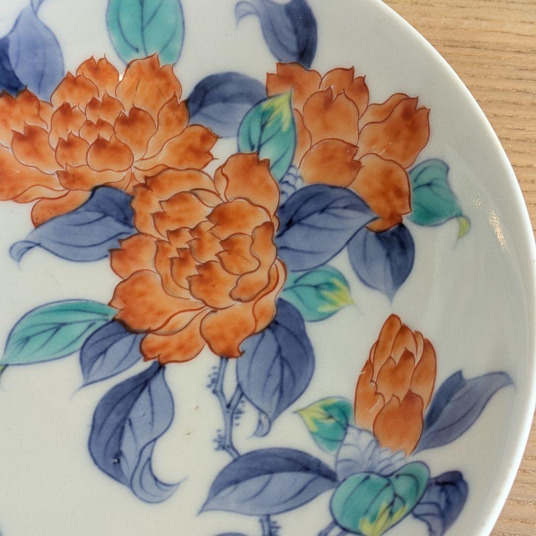 後期鍋島 色鍋島花牡丹文七寸皿 江戸後期 - メルカリ