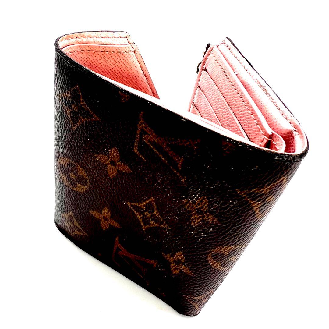 ルイヴィトン ポルトフォイユ ヴィクトリーヌ モノグラム ローズバレ