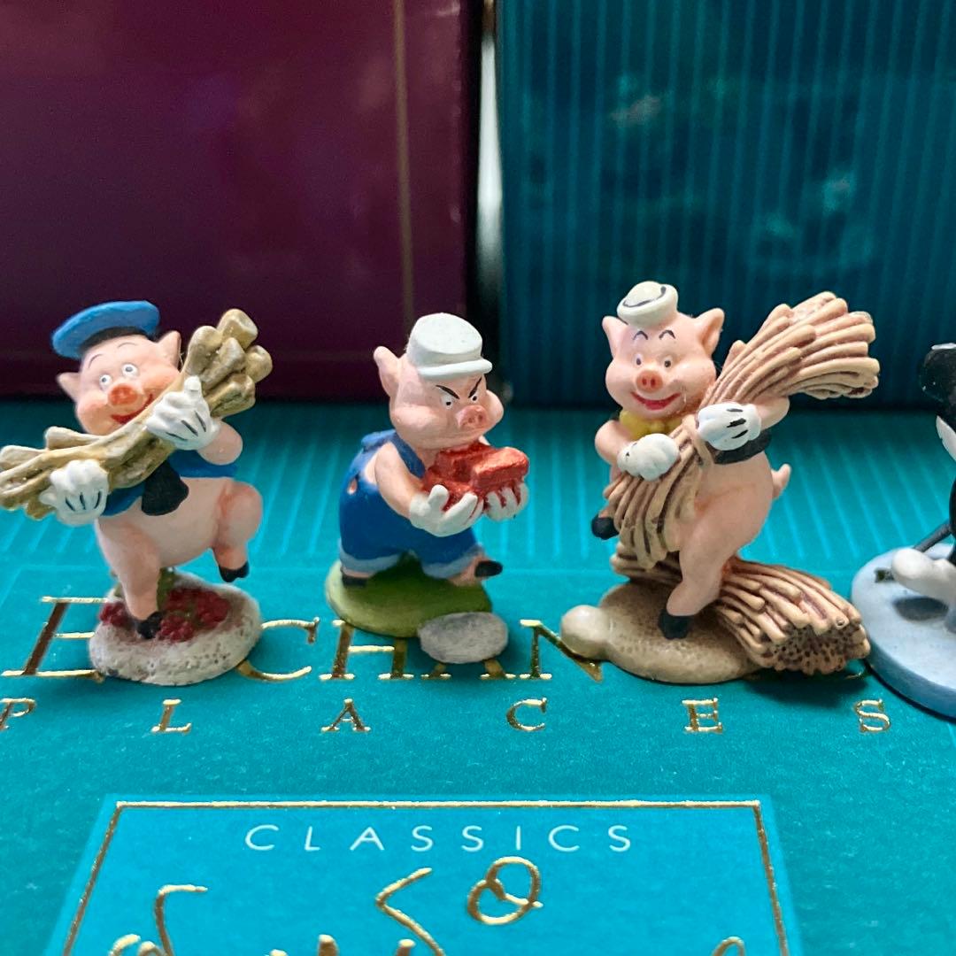 廃盤希少　3点　disney 三匹のこぶた　wdcc ディズニー　フィギュア ディズニーフィギュア専門店 ディズニーコレクション